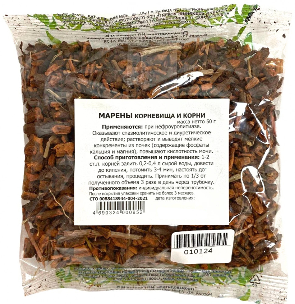 Марены корневища и корни