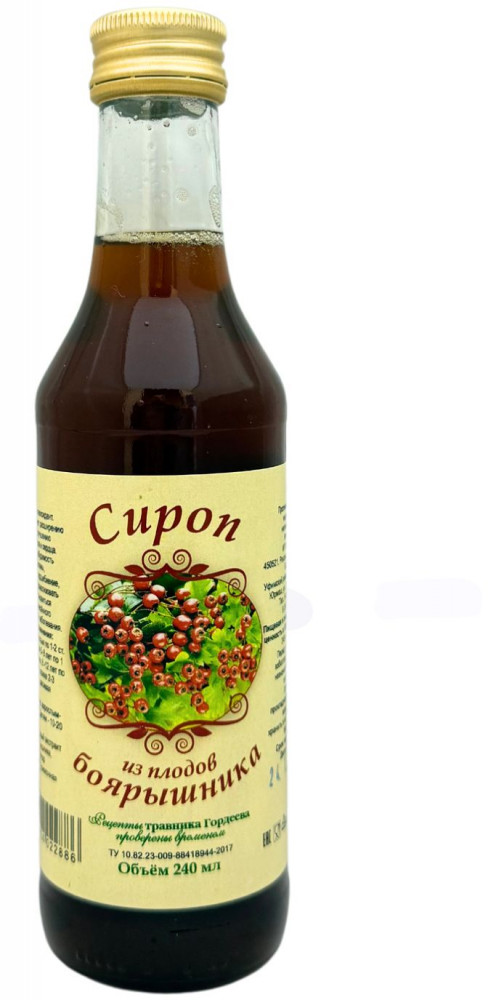 Сироп из плодов боярышника