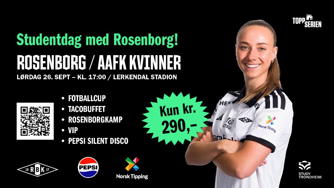 Studentdag med Rosenborg 26. september