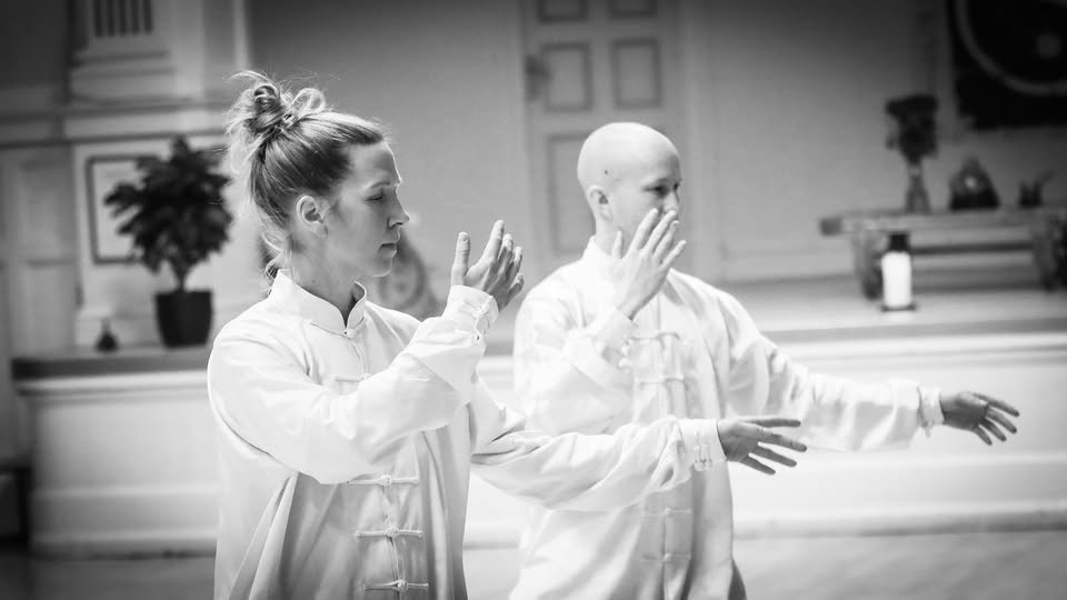 May be a black-and-white image of dancing and martial arts