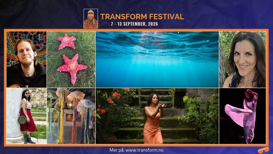 May be an image of text that says 'TRANSFORMFESTIVAL TRANSFORM FESTIVAL 7-13SEPTEMBER,2026 7- 7-13 13 SEPTEMBER, 2026 Mer pa: a:www.transform.no :www'