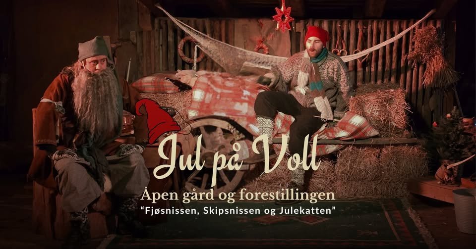Bilde fra forestillingen "Fjøsnissen, Skipsnissen og Julekatten"'