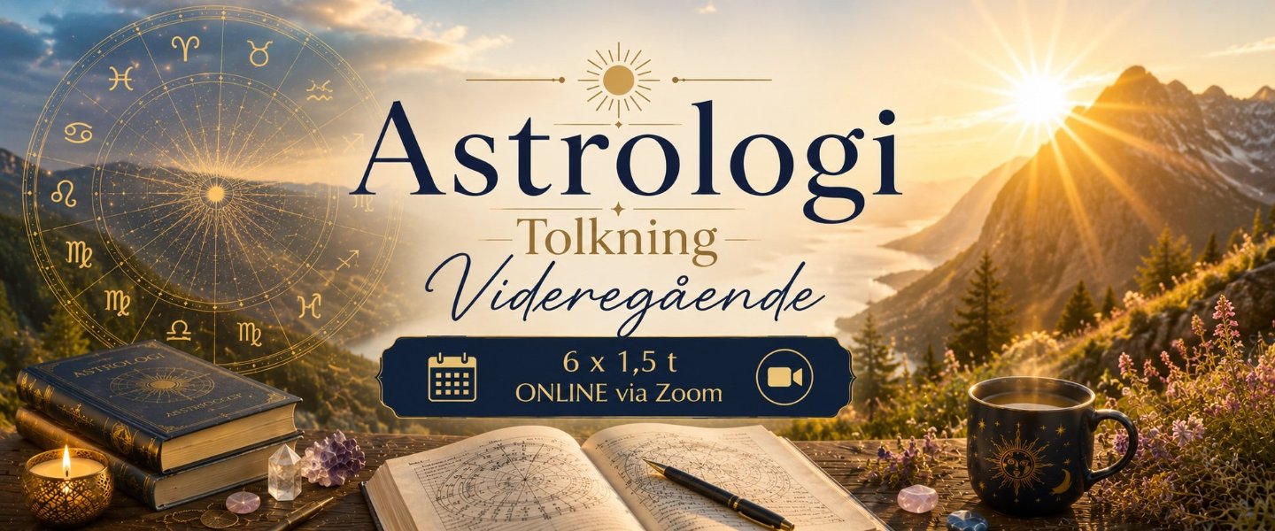 ASTROLOGI TOLKNING VIDEREGÅENDE ONLINE 6 UKER