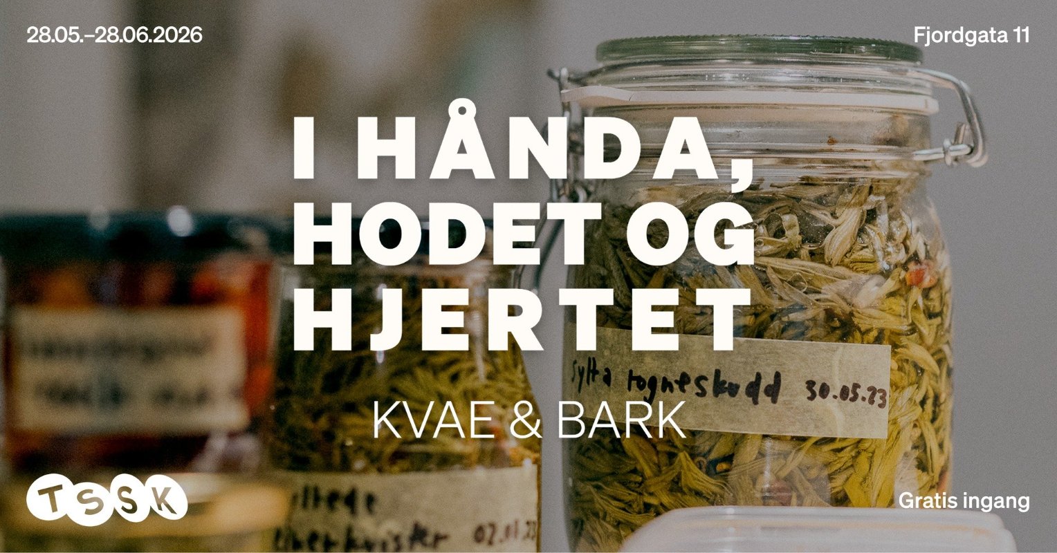 May be an image of text that says '28.05.-28.06.2026 Fjordgata 11 I HANDA, HODET OG HJERTET KVAE KVAE&BARK & BARK TSSK 30.05.23 02.312 Gratisin Gratis ingang'