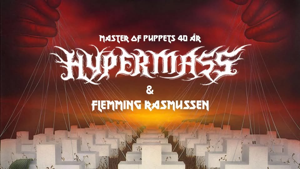 May be an image of text that says 'MASTERFPUPPETS MASTER AF PUPPETS 40 40xR R អរ HUPE & FLEMMING RASMUSSEN'