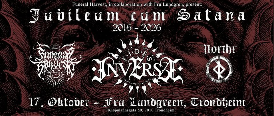 May be an image of text that says 'Funeral Jüüileun Harvest, collaboration with Fru Lundgren, undgren,present: present: Cüni น 8 2016 2026 Porthr INVERSE ALE HI: SIM 陽城 17.Oltover- 17. 7.@tatover-JruZwrdge, ttober UTF Zunugreen, Krondhein Kjupmannsgata 50. 7010 0 [rondhein'