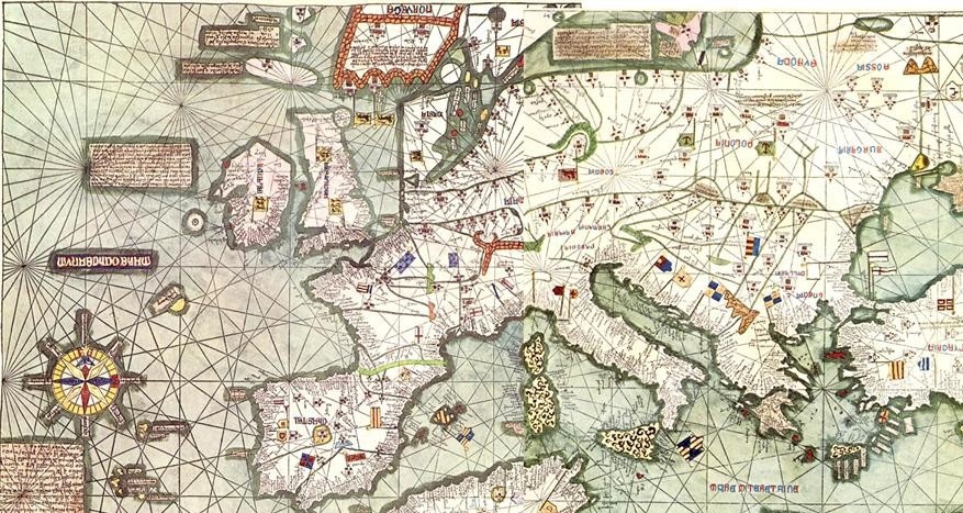 Map of Europe, medieval