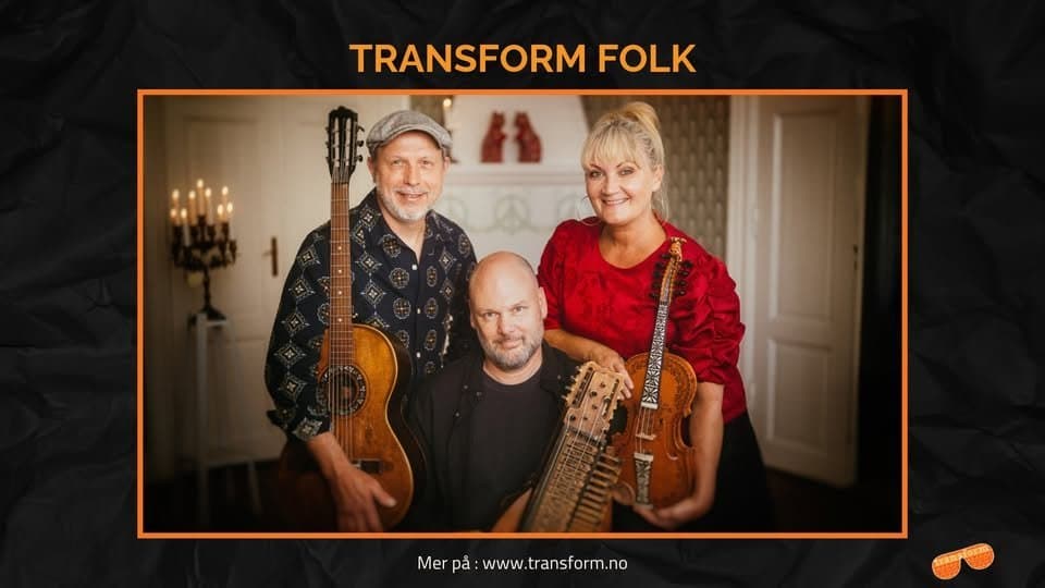 May be an image of trumpet, clarinet, saxophone and text that says "TRANSFORM FOLK Mer pả: Merpa:www.transform.no www"