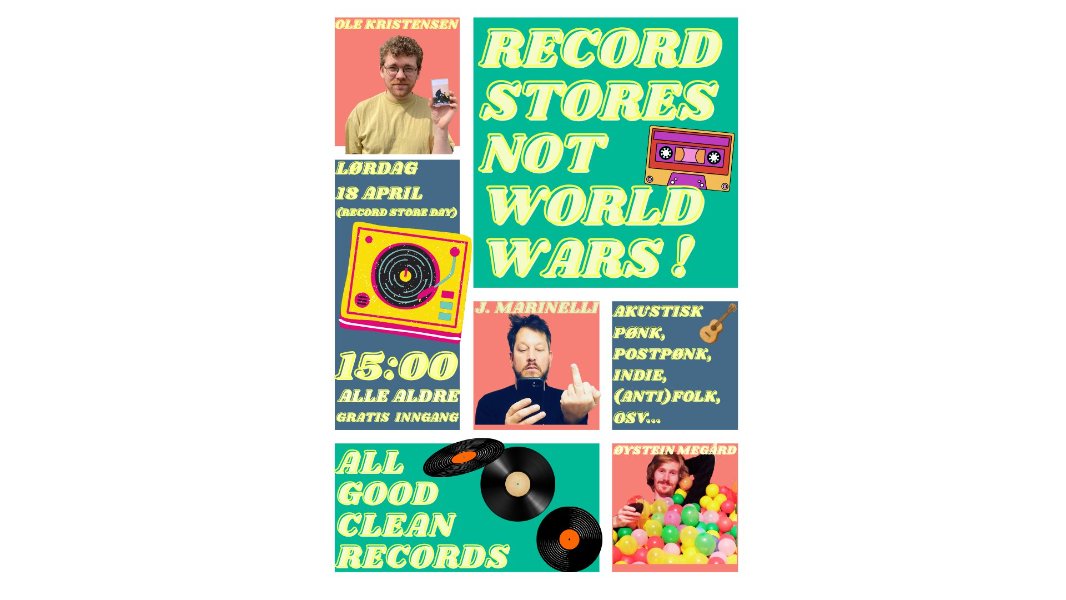 Record Store Day på All Good Clean Records!