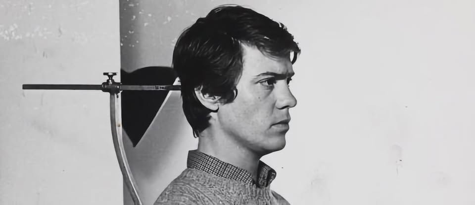 May be a black-and-white image of one or more people
