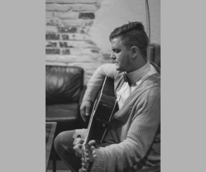 May be a black-and-white image of guitar