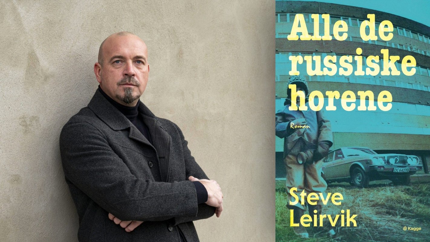 May be an image of text that says 'Alle de russiske horene Roman רוש DC64270 Steve Leirvik Kagge'