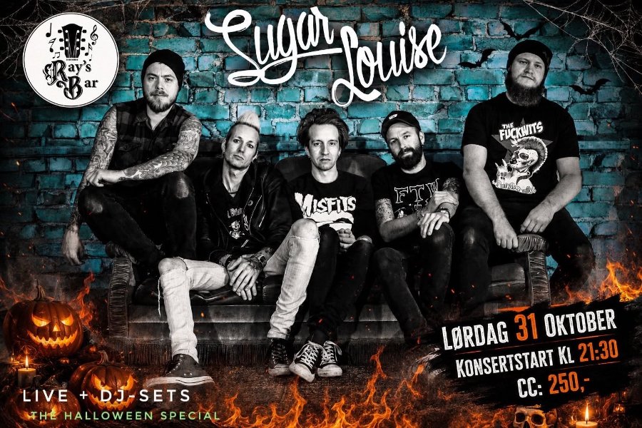 SUGAR LOUISE // Halloween Spesial med konsert og DJ-set på Ray's Bar