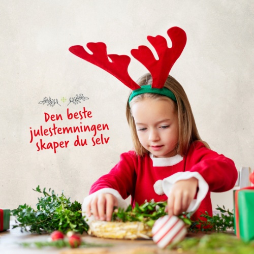 Julevarer og julestemning med gjenbruk av ting og tang