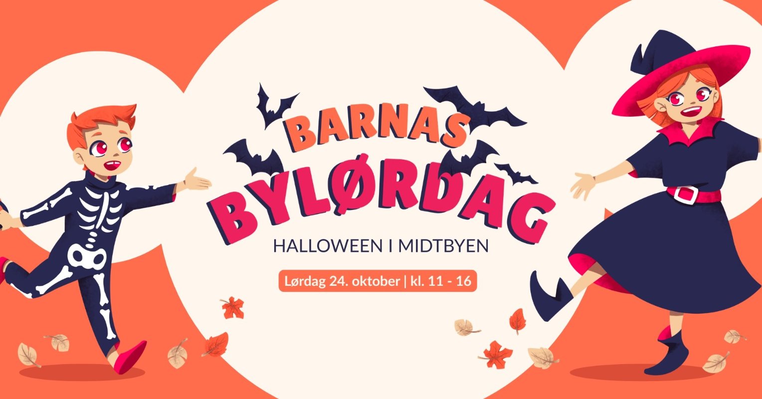 Barnas Bylørdag: Halloween i Midtbyen - Lørdag 24. oktober | kl. 11 - 16
