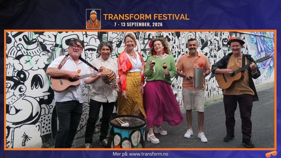 May be an image of accordion and text that says "TRANSFORMFESTIVAL TRANSFORM FESTIVAL 7-13SEPTEMBER,2026 7- 7-13 13 SEPTEMBER, 2026 Mer pắ: www.transform.no www"