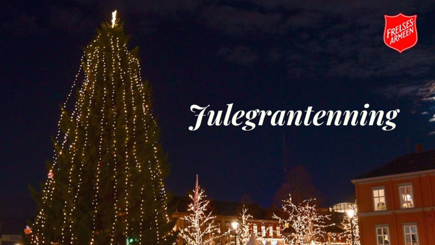 Julegrantenning med Frelsesarmeen