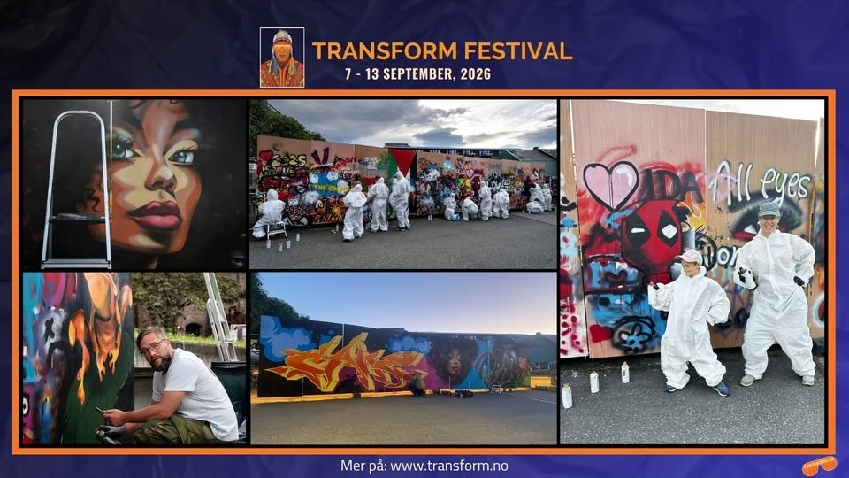May be an image of text that says "TRANSFORMFESTIVAL TRANSFORM FESTIVAL 7- -13SEPTEMBER,202 13 SEPTEMBER, 2026 88 ្ប្ន្រប MDAAlleyes IDAAl All eyes o Mer pắ: www.transform.no www"