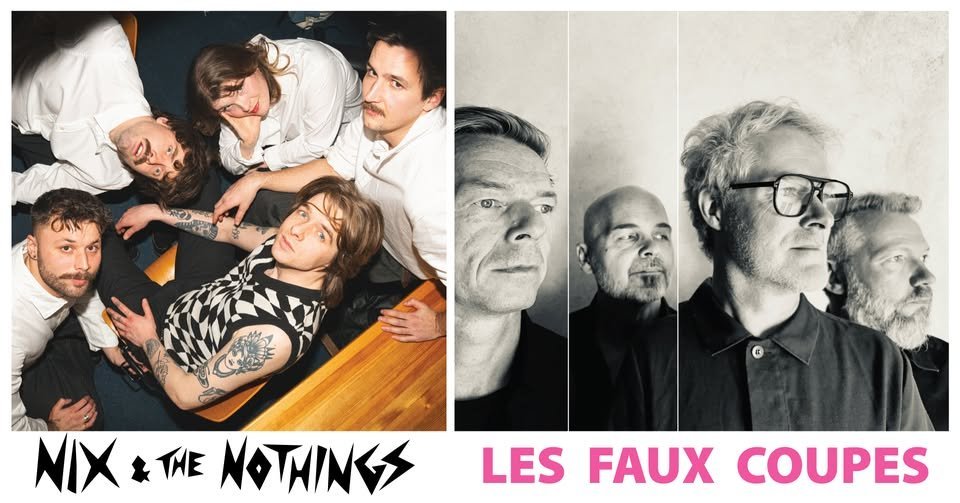 May be an image of text that says "NIX&MENOTHINK NIX THE NOTHINKS LESFAUXCOUPES LES FAUX COUPES"