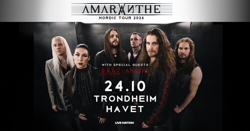 May be an image of text that says 'M ЛMBЖИTHE XИTHE NORDIC TOUR NORDICTOUR2026 2026 WITH SPECIAL WITHSPECIALGUESTS GUESTS SELTANKOR ANKOR 24.10 TRONDHEIM HAVET LIVENATION LIVE NATION'