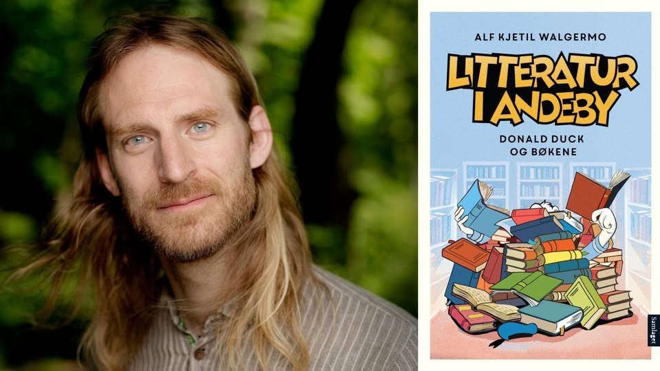 May be an image of text that says 'ALF ALFKJETILWALGERMO KJETIL WALGERMO LTTERATUR IANDEBY DONALDDUCK DONALD DUCK OG BOEHE'