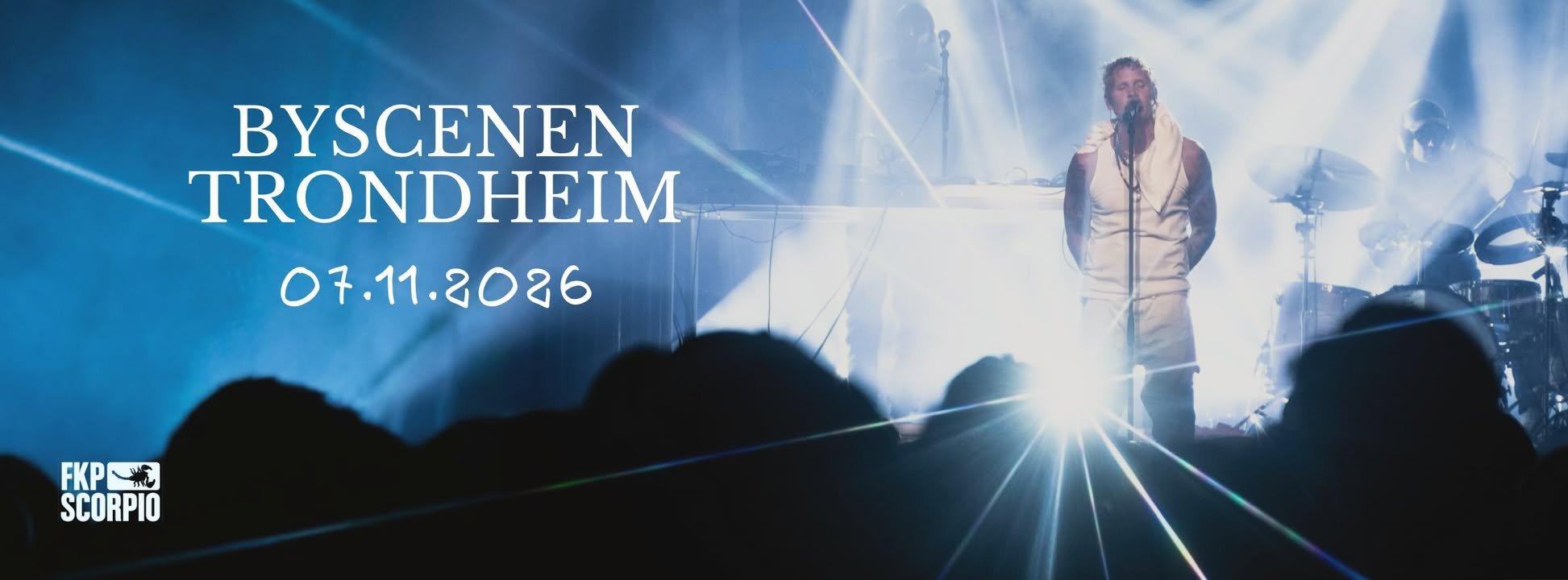 May be an image of text that says 'BYSCENEN TRONDHEIM 07.11.2026 FKP FKPLC SCORPIO'