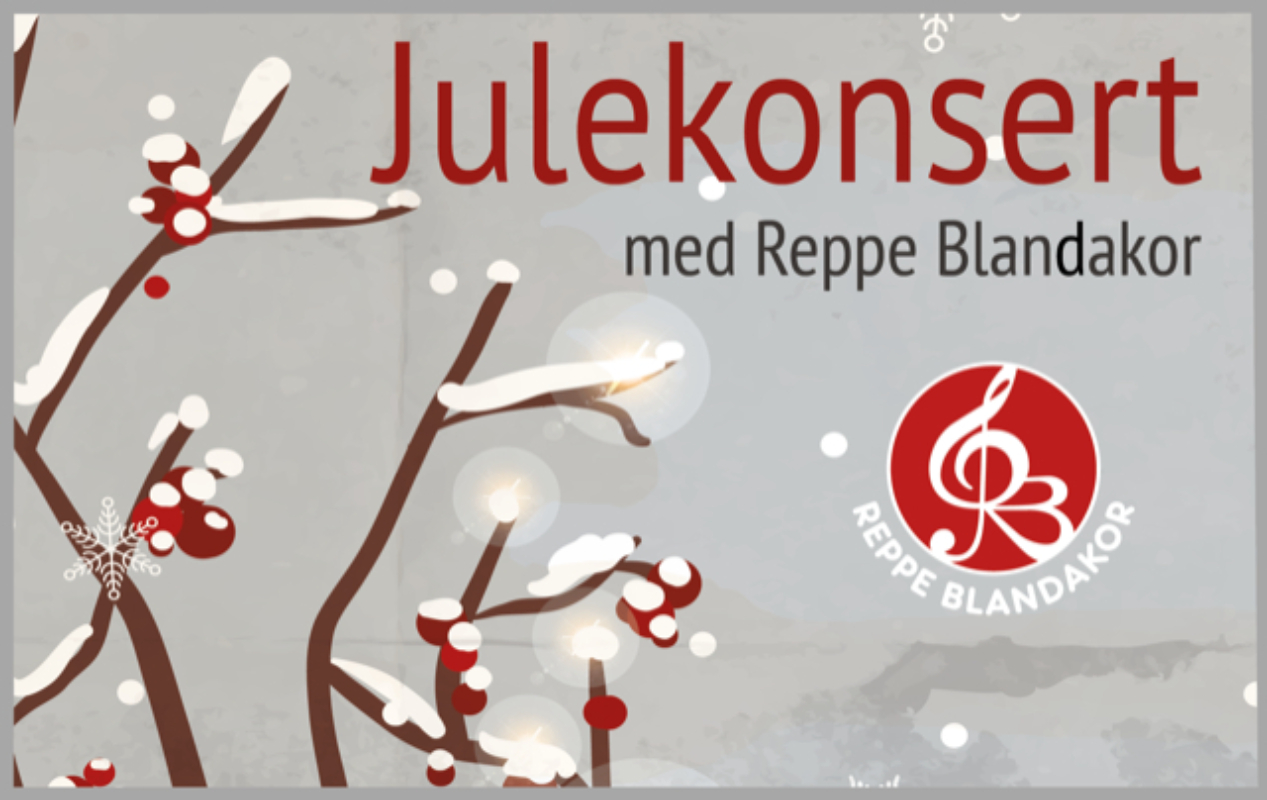 Julekonsert Reppe Blandakor søndag 12.desember i Trondheim Frikirke