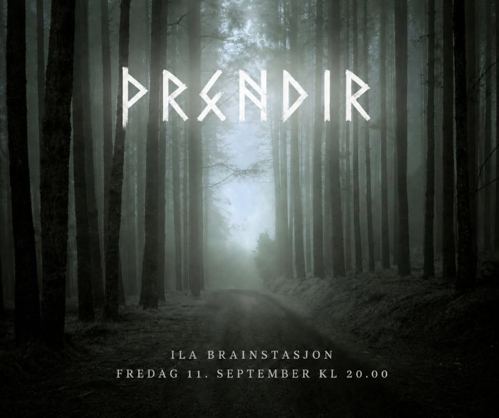 May be an image of text that says 'PRANDIR ILABRAINSTASJON ILA BRAINSTASJON FREDAG FREDAG.11.SEPFTEMBERKI20.00 11. SEPTEMBER KL 20.00'