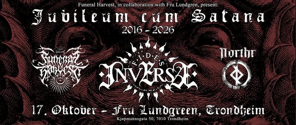 May be an image of text that says 'Funeral Jüüileun Harvest, collaboration with Fru Lundgren, undgren,present: present: Cüni น 8 2016 2026 Porthr INVERSE ALE HI: SIM 陽城 17.Oltover- 17. 7.@tatover-JruZwrdge, ttober UTF Zunugreen, Krondhein Kjupmannsgata 50. 7010 0 [rondhein'