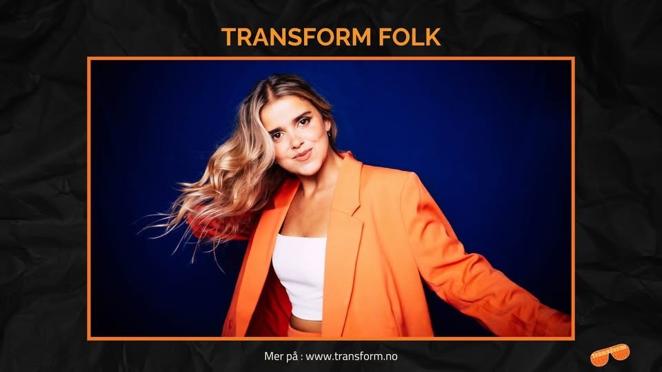 May be an image of 1 person and text that says "TRANSFORM FOLK Mer pa å:www.transform.no www ransform"