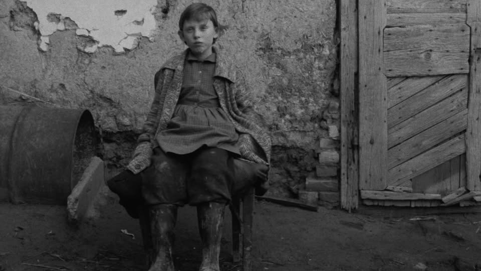 May be a black-and-white image of child