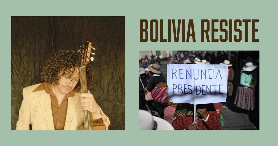 May be an image of text that says 'BOLIVIA RESISTE RENUNCIA PRESIDENTE'