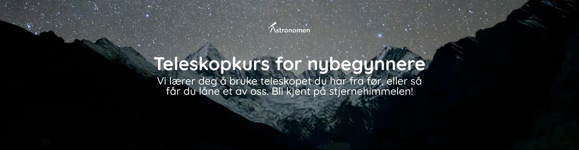 Teleskopkurs for nybegynnere