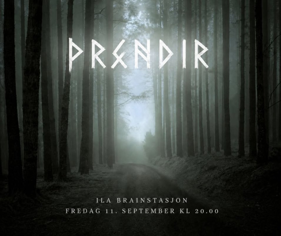 May be an image of text that says 'PRANDIR ILABRAINSTASJON ILA BRAINSTASJON FREDAG FREDAG.11.SEPFTEMBERKI20.00 11. SEPTEMBER KL 20.00'