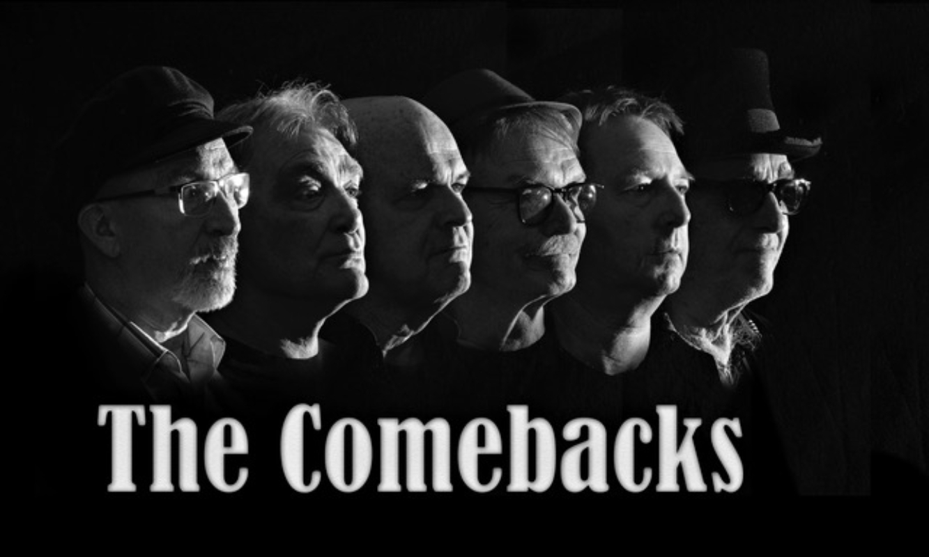 May be an image of 5 people and text that says 'The Comebacks'