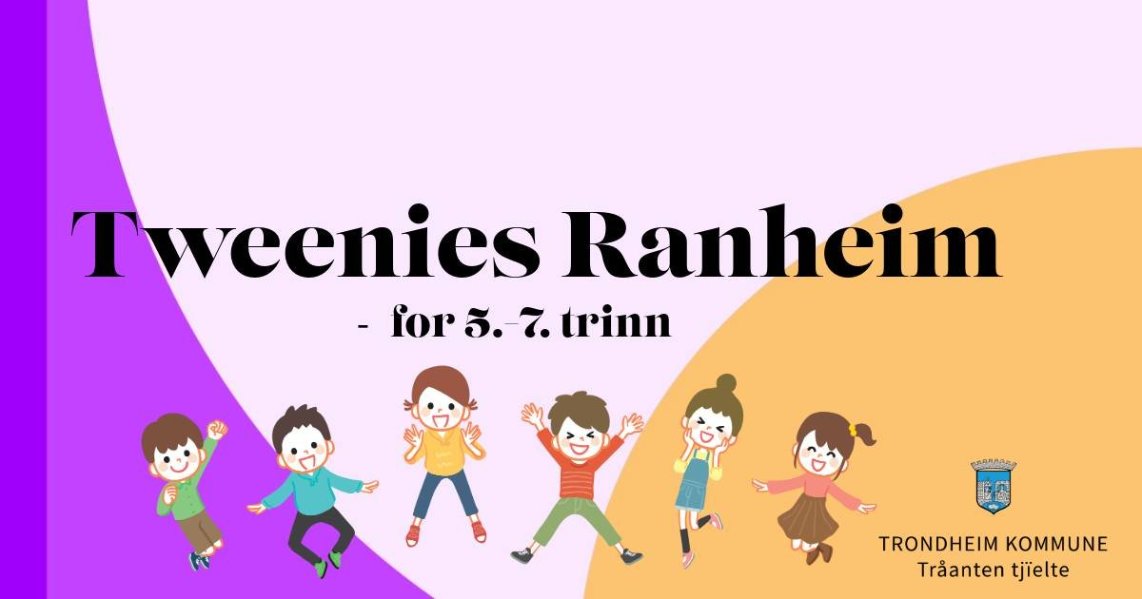 Tegning av barn som har det moro