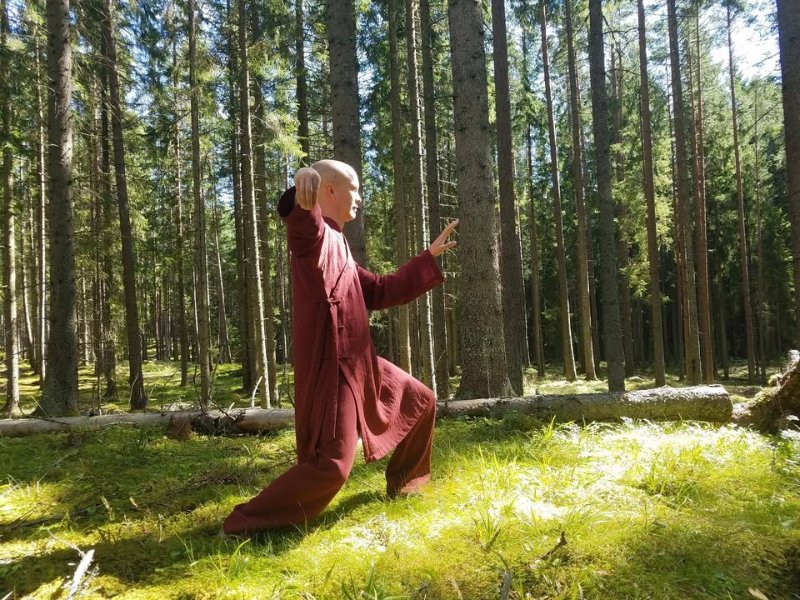 May be an image of yoga