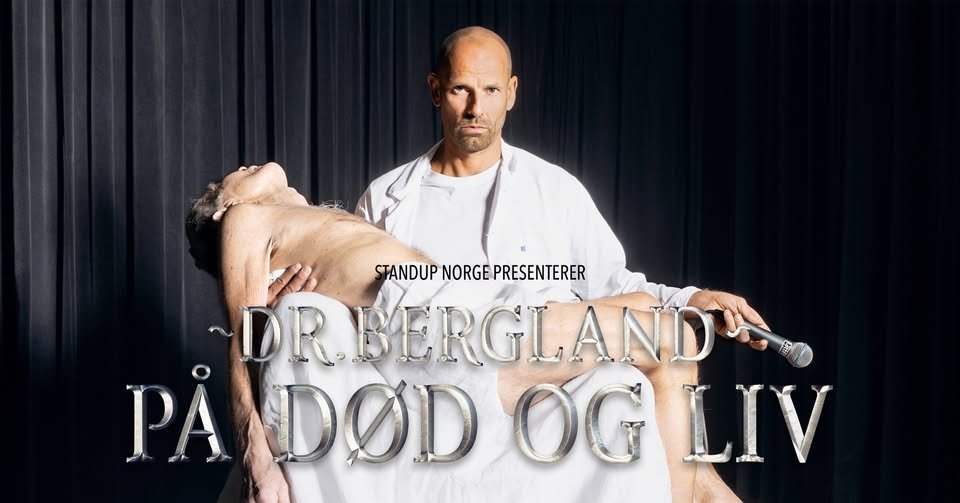 May be an image of dancing and text that says "STANDUP NORGEPRESENTERER STANDUPNORGEPRESENTERER NORGE DRMERGLANDA. DR PA PADOD DODOGLIV OG LIV หปไสลั DOD"