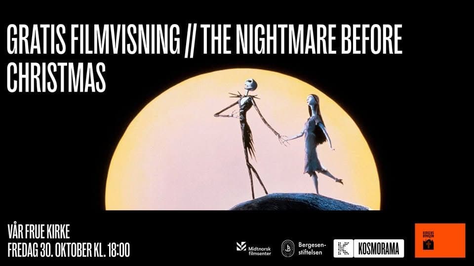 Gratis filmvisning i Vår Frue kirke // The Nightmare Before Christmas