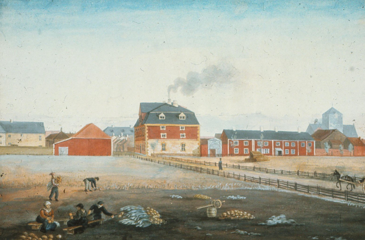 Sukkerhuset malt av Johannes Finne Rosenvinge (1804–1827)