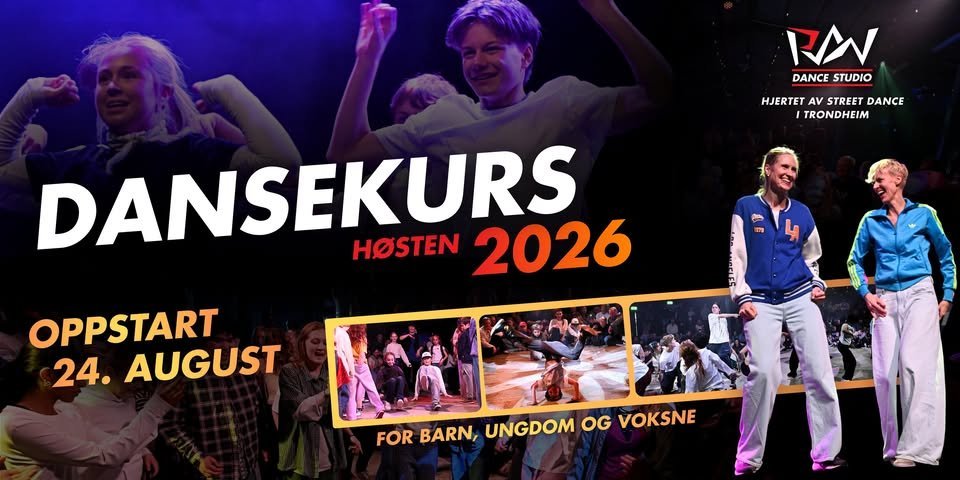 Dansekurs Høsten 2026 - RAW Dance Studio