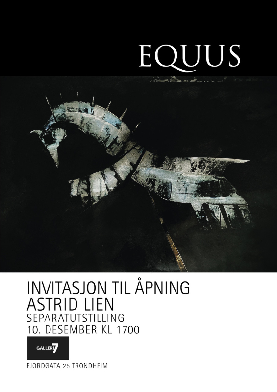 Enestående utstilling "EQUUS" med Astrid Lien