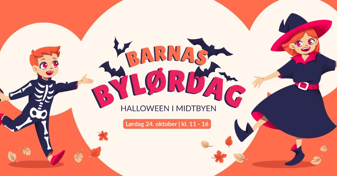Barnas Bylørdag: Halloween i Midtbyen - Lørdag 24. oktober | kl. 11 - 16