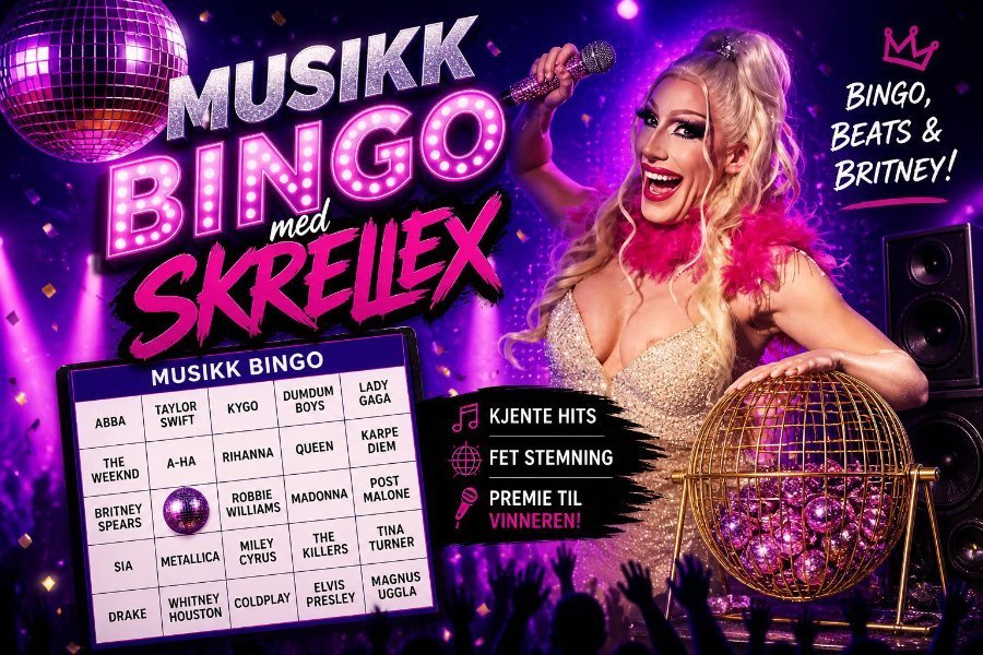 Musikkbingo med Skrellex