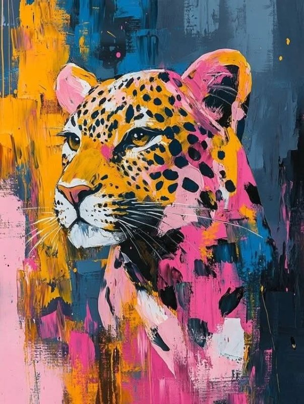 May be an illustration of snow leopard and big cat