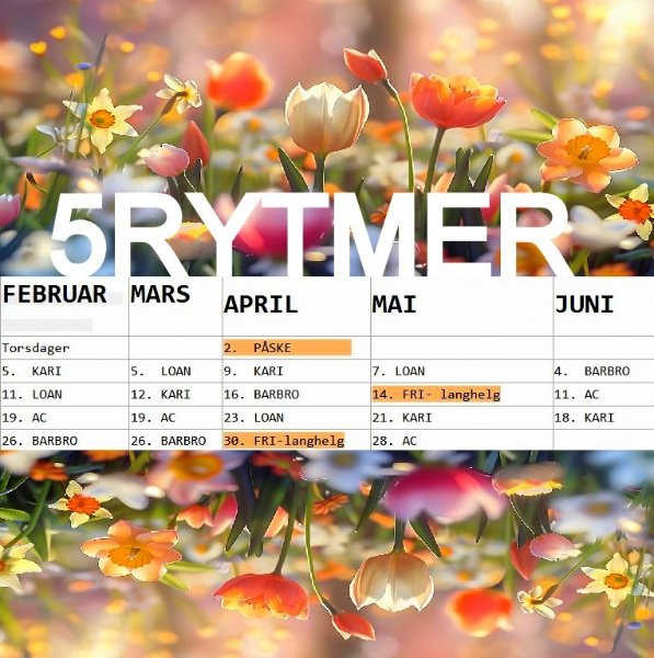 5Rytmer Dansekalender 2026
