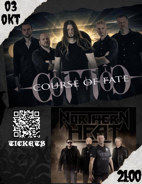 COURSE OF FATE // NORTHERN HEAT på Ray's Bar