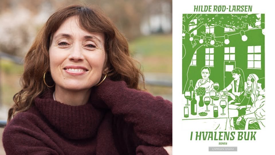 May be an image of ‎text that says '‎HILDE HILDEROD-LARSEN ROD OD-LARSEN m اليم A ممای MIer I HVALENS BИK ROMAN CAPPELENDHAMM‎'‎