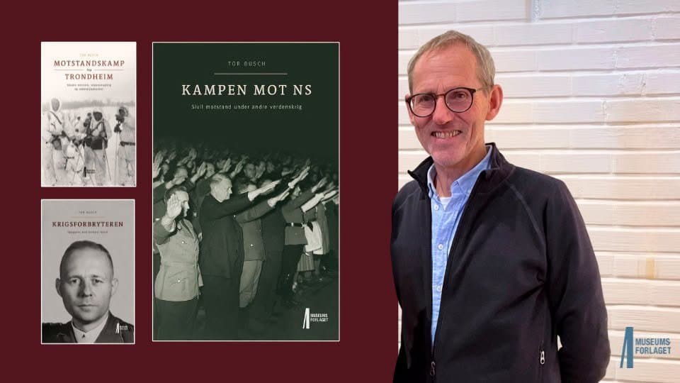 May be an image of text that says 'MOTSTANDSKAMP TRONDHEIM COSNONe はお料 KAMPEN KAMPENMOTNS MOT NS motstand nderandre V rdenskrig MRID P KRIGSFORBRYTEREN 出日茶 u MISELINS OILAGET MUSEUMS FORLAGET'
