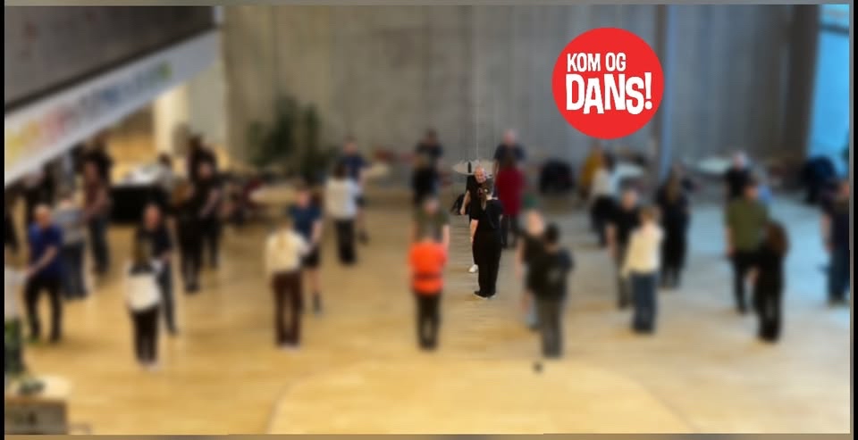 May be an image of 11 people, segway, toy, crowd and text that says 'KOM OG DANS!'